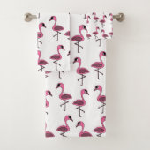 Roze Flamingo's Zomer Tropisch Bad Handdoek (Insitu)