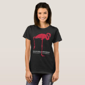 Roze flamingovogel uit de dierentuin van München,  T-shirt (Voorkant volledig)