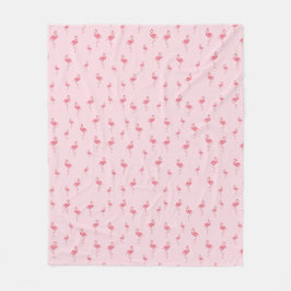 roze flamingpatroon fleece deken