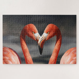 Roze flamingvogels legpuzzel