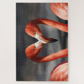 Roze flamingvogels legpuzzel (Verticaal)