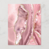 Roze flauwte roofvlieger flyer (Achterkant)