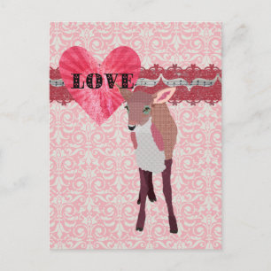 roze flauwvallen Briefkaart