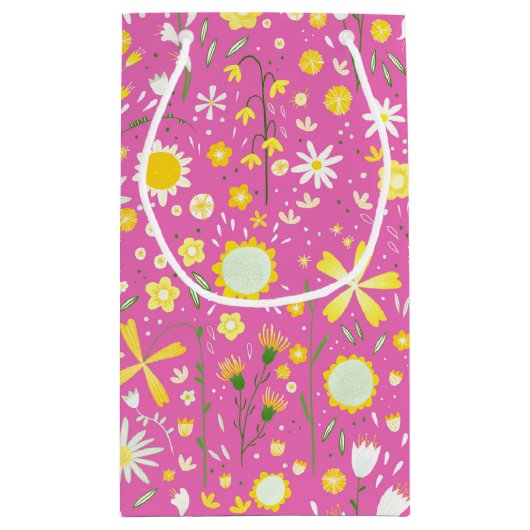  roze flesbloem klein cadeauzakje (Achterkant)