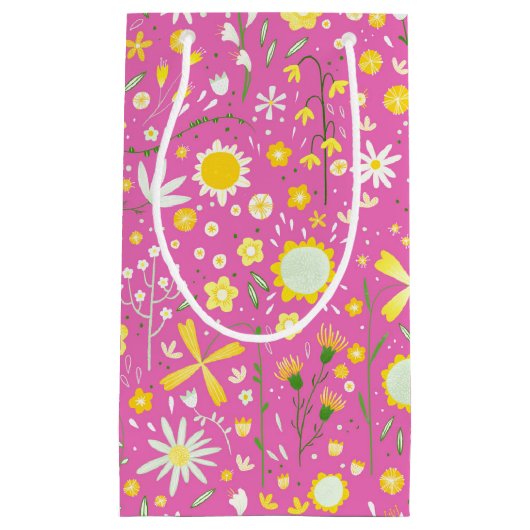  roze flesbloem klein cadeauzakje (Voorkant)