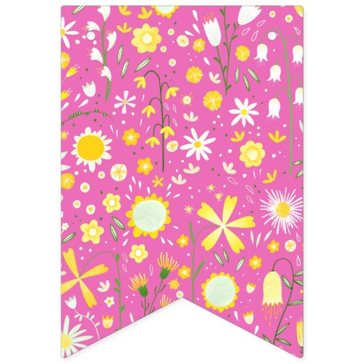  roze flesbloem vlaggetjes (Tweede vlag)