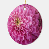 Roze flessencirkel keramisch Ornament (Links)