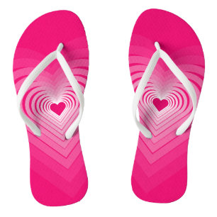 Roze Flip Flops met Harten