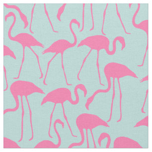 Roze fllamingos-patroon stof