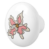 Roze Flora Knob Keramische Knop (Rechts)