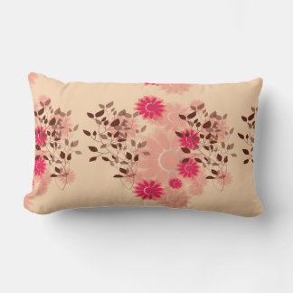 Roze flora-patronen kussen