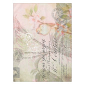  roze floraal tafelkleed (Voorkant)