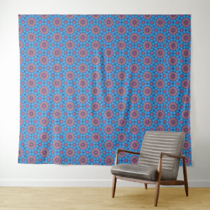 Roze Floral Art Wandkleed