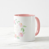 Roze Floral Best Mam Ever Moederdag Gift Mok (Voorkant rechts)