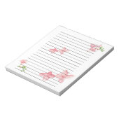 Roze Floral Blocnote (Gedraaid)