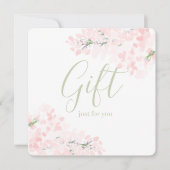 Roze Floral Blossom Gift Certificates (Voorkant)