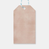 Roze Floral Boho Pampas Grass Dank u Label Cadeaulabel (Achterkant)