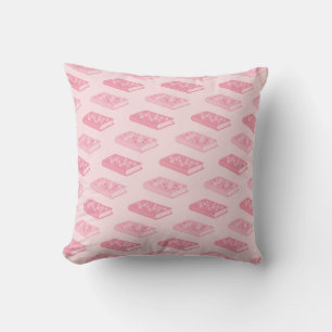 Roze Floral Books Kussen