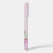 Roze Floral Border Case-Mate iPhone Case (Achterkant / Rechts)