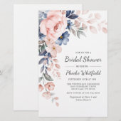 Roze Floral Bridal Shower Briefpapier (Voorkant / Achterkant)