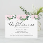 Roze Floral Bridal Shower Kaart (Staand voorkant)