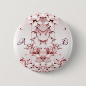 Roze Floral Button (Voorkant)