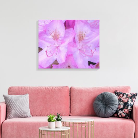 Roze Floral Canvas Art (Insitu (Woonkamer))