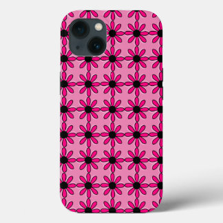 Roze Floral iPhone 13 Hoesje