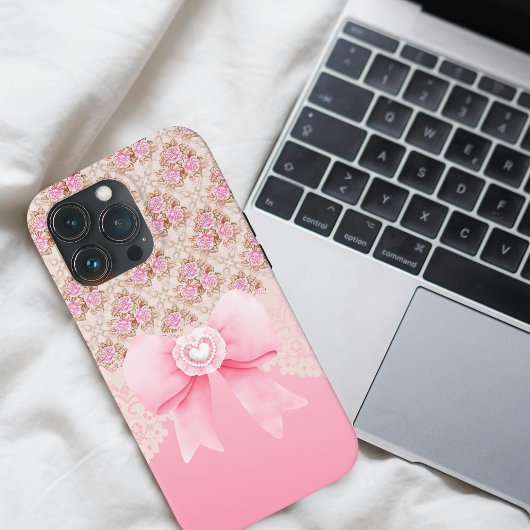 Roze Floral Case-Mate iPhone Case