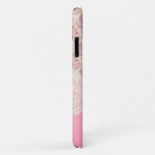  Roze Floral Case-Mate iPhone Case (Achterkant/rechts)