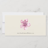 Roze Floral Cherry Blossom Gift Certificate (Achterkant)