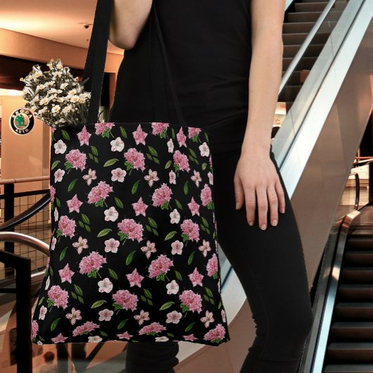 Roze Floral Draagtas