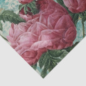 Roze Floral Dragonfly Ephemera Tissuepapier (Detail)