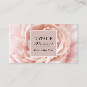 Roze Floral Elegant Beauty Salon & Spa Visitekaartje
