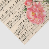  Roze Floral Ephemera Tissuepapier (Detail)