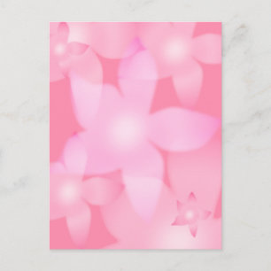 Roze Floral Escape Briefkaart