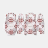 Roze Floral Favor Box Bedankdoosjes (Uitgevouwen)