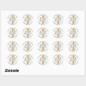 Roze Floral First Community Return Address Label (Vel)