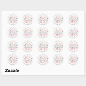 Roze Floral First Community Return Address Label (Vel)