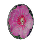 Roze Floral fotografie Dartbord (Voorkant Links)