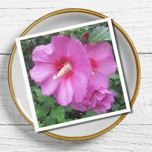 Roze Floral fotografie Servet