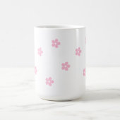 Roze Floral Grote Mok (Center)