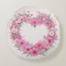 Roze Floral Heart