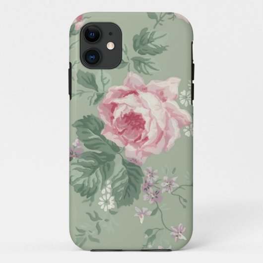  Roze Floral iPhone5 hoesje (Achterkant)