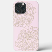 Roze Floral iPhone / iPad case (Achterkant)