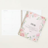 Roze Floral Lijst Bijbel Verse Gepersonaliseerd Planner (Display)