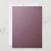 Roze Floral Lijst Verloving Kaart (Achterkant)