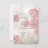 Roze Floral met Entree RSVP (Voorkant)