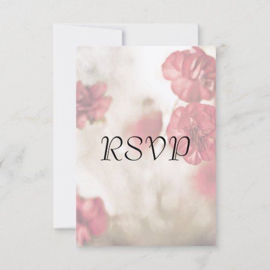 Roze Floral met Entree RSVP (Achterkant)