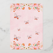 Roze Floral Moederdag Kaart (Achterkant)